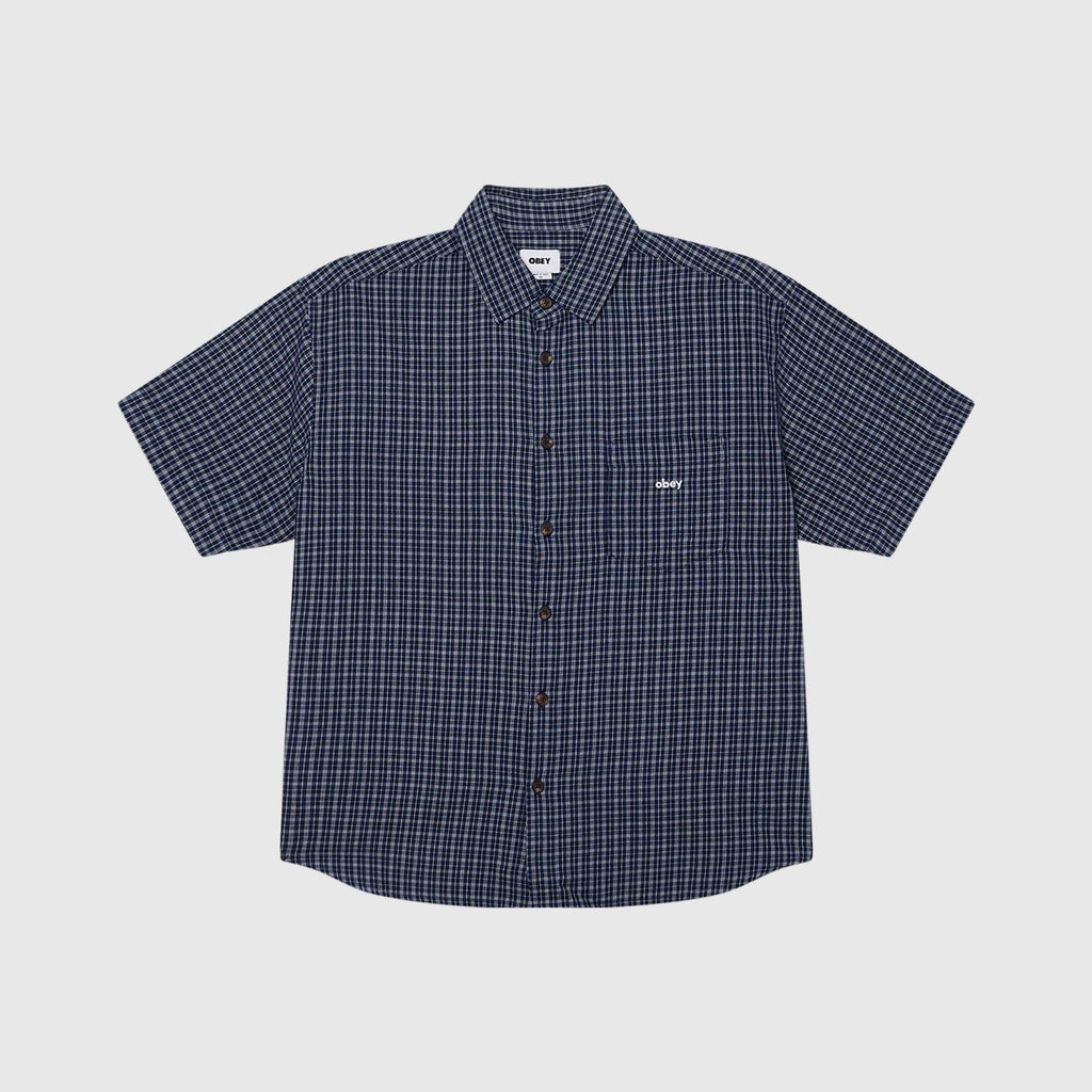 Obey Bigwig Ian Woven Academy - Navy Multi - Front