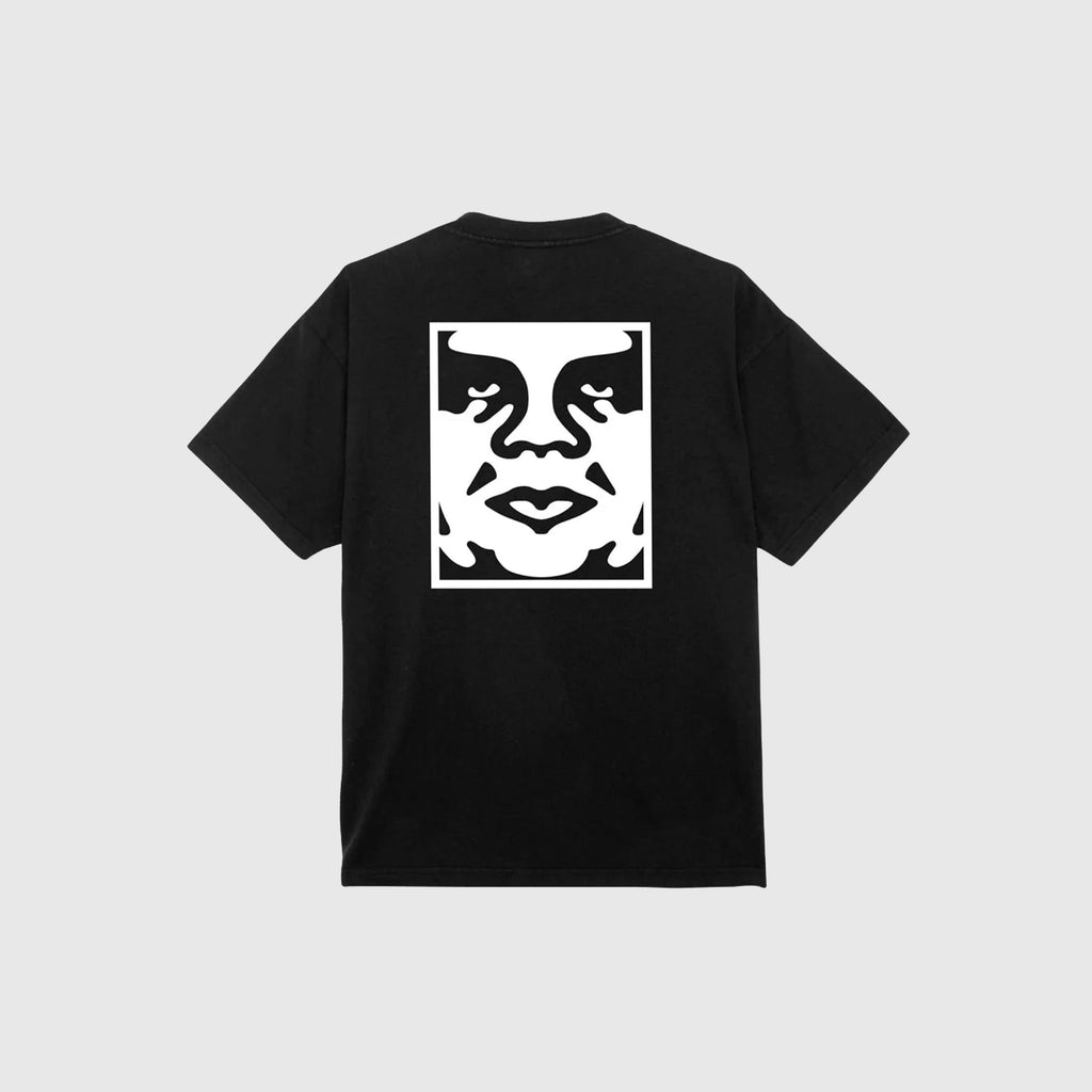 Obey Bold Icon Heavyweight Tee - Jet Black - Back