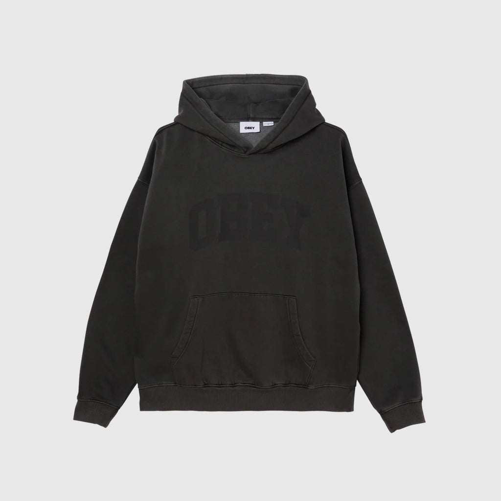 Obey Collegiate Pigment Hood - Pigment Stretch Limo - Front