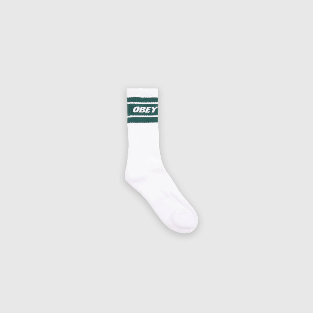 Obey Cooper II Socks - White / Botanical Garden