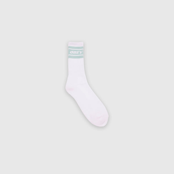 Obey Cooper II Socks - White / Surf Spray