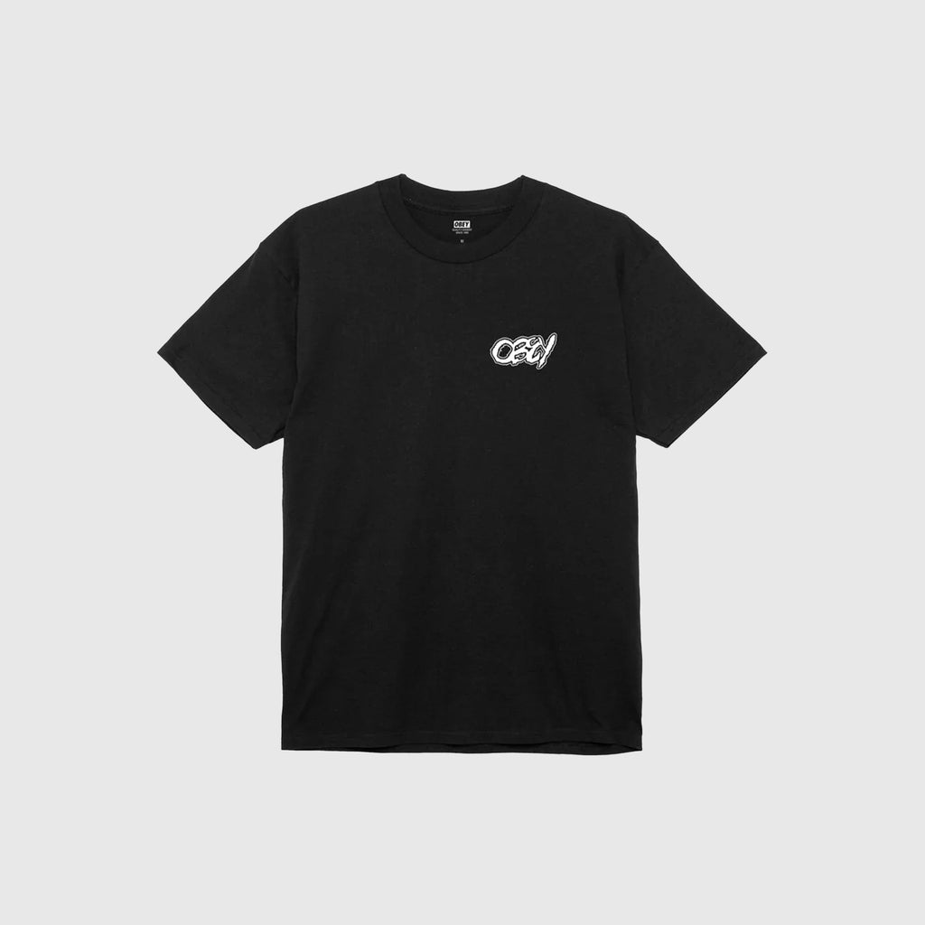 Obey Draw Tee - Black - Front