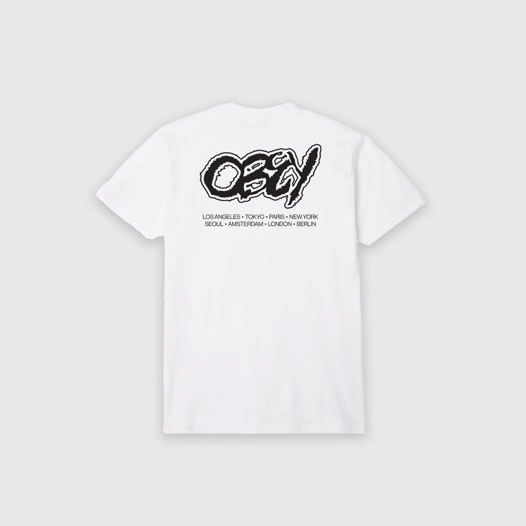 Obey Draw Tee - White - Back