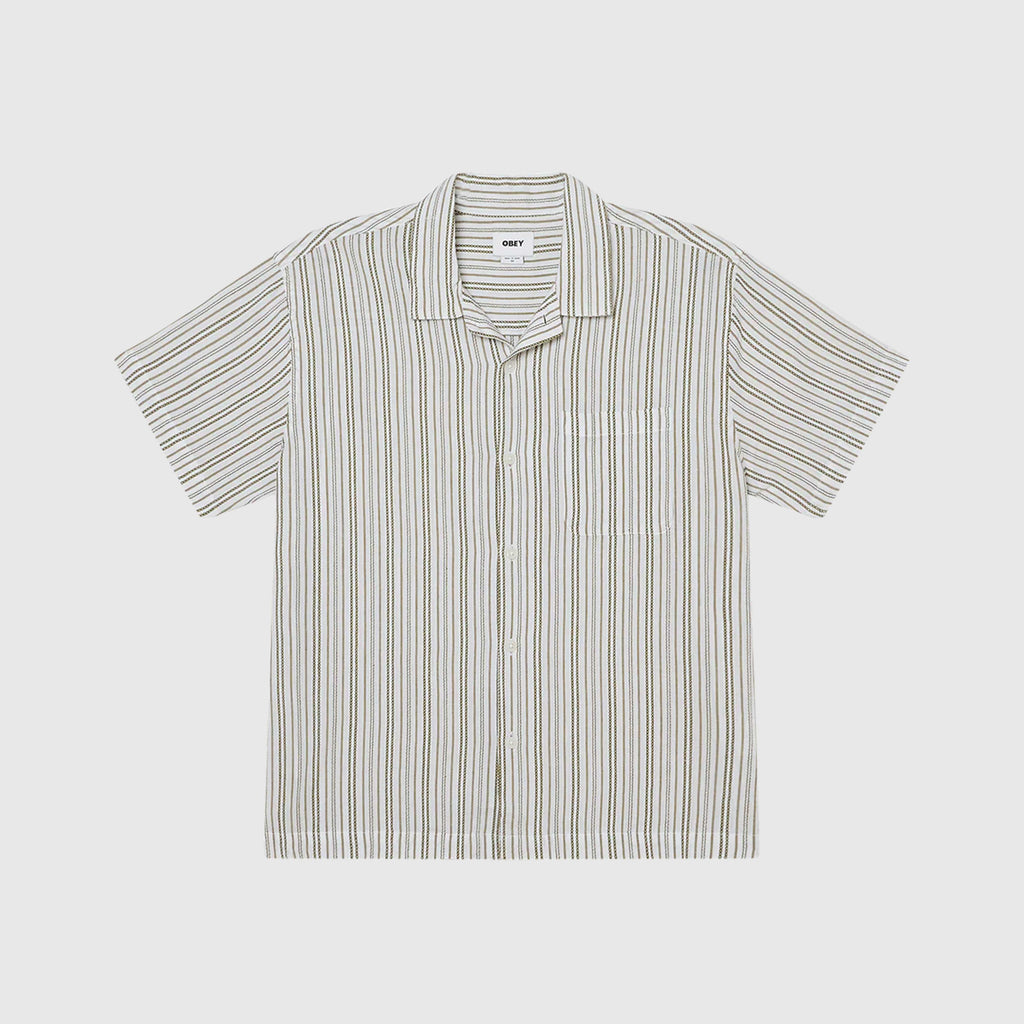 Obey Even Woven - Moss Green Multi - Front