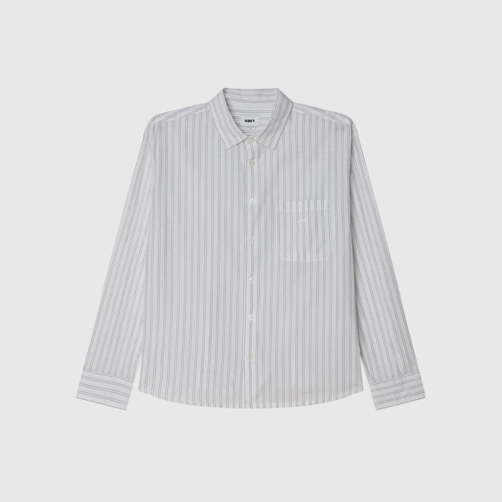 Obey Faro Woven - White / Multi - Front