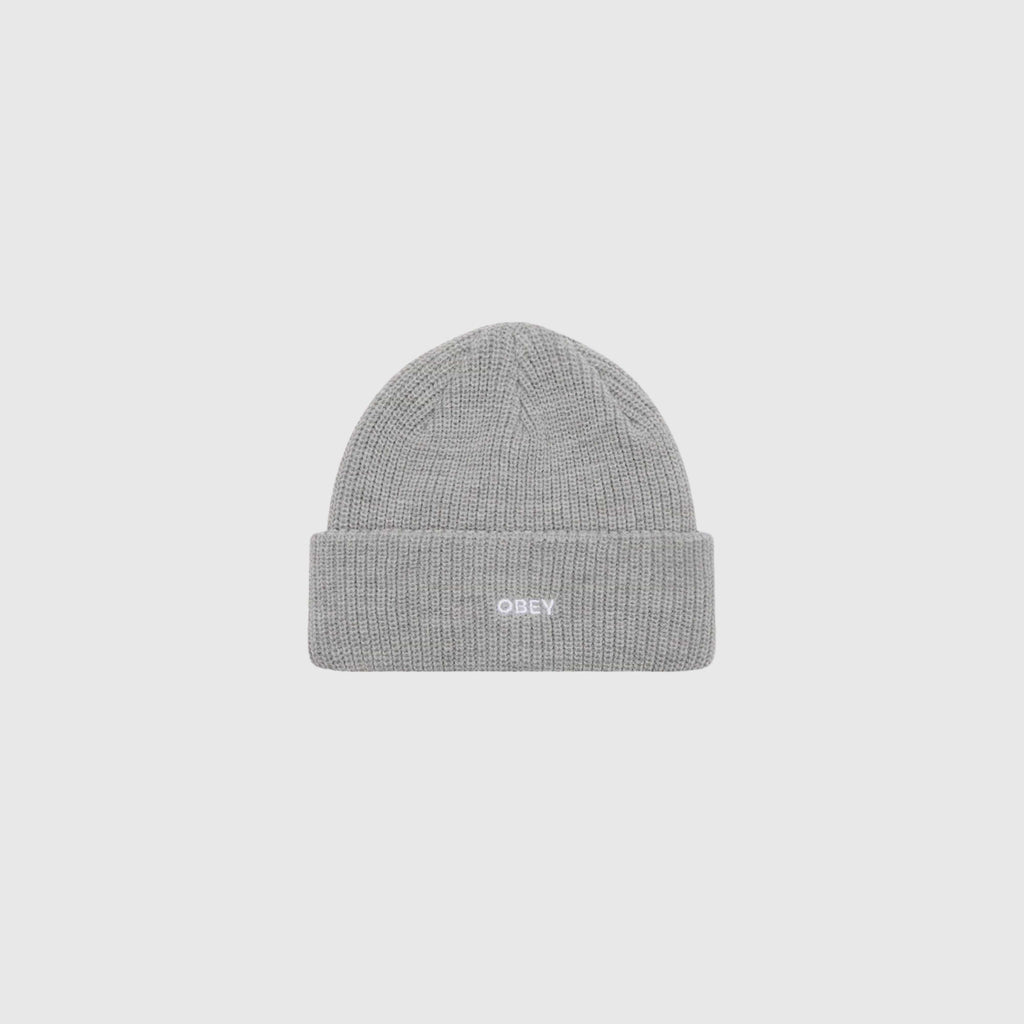 Obey Future Beanie - Heather Grey - Front