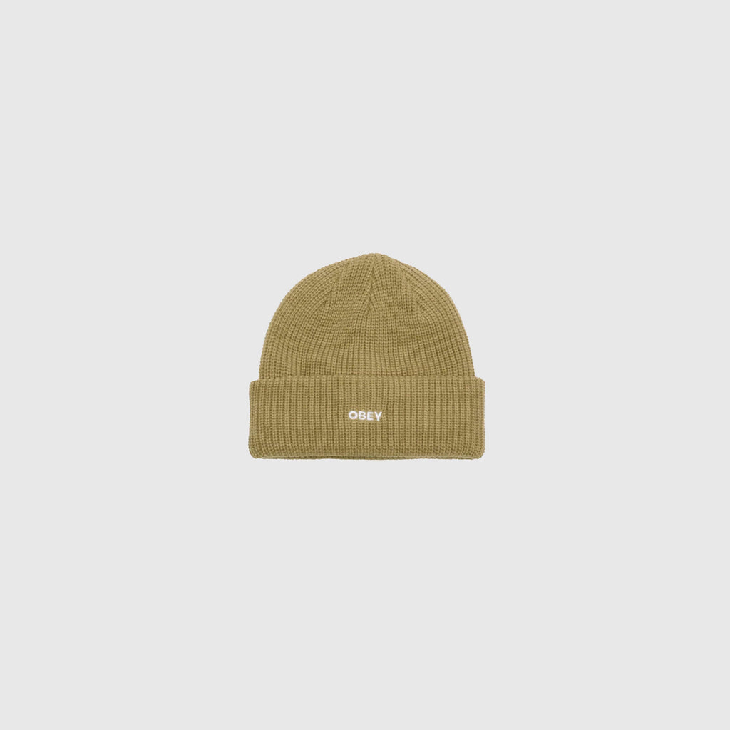 Obey Future Beanie - Khaki - Front