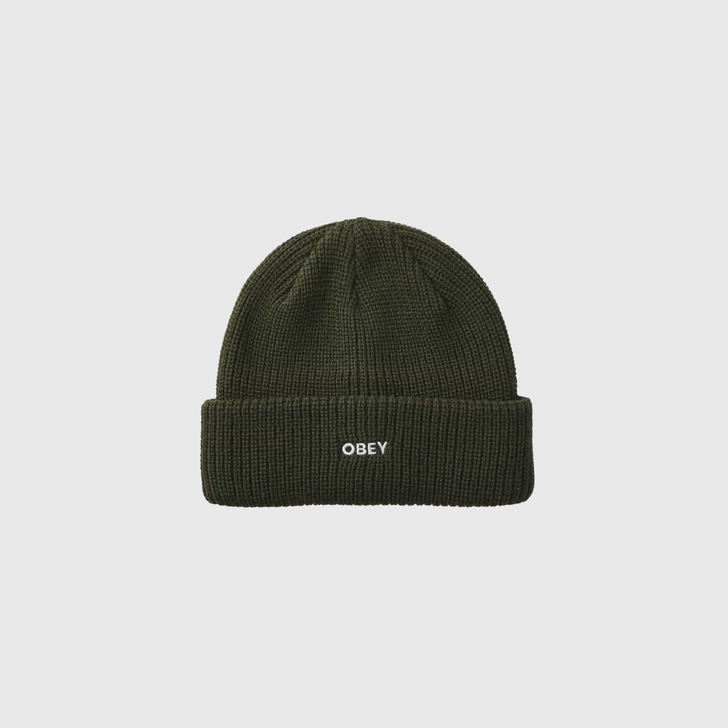 Obey Future Beanie - Kombu Green - Front