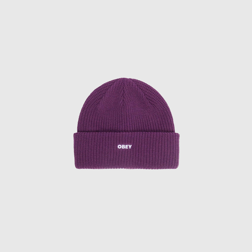 Obey Future Beanie - Wineberry - Front