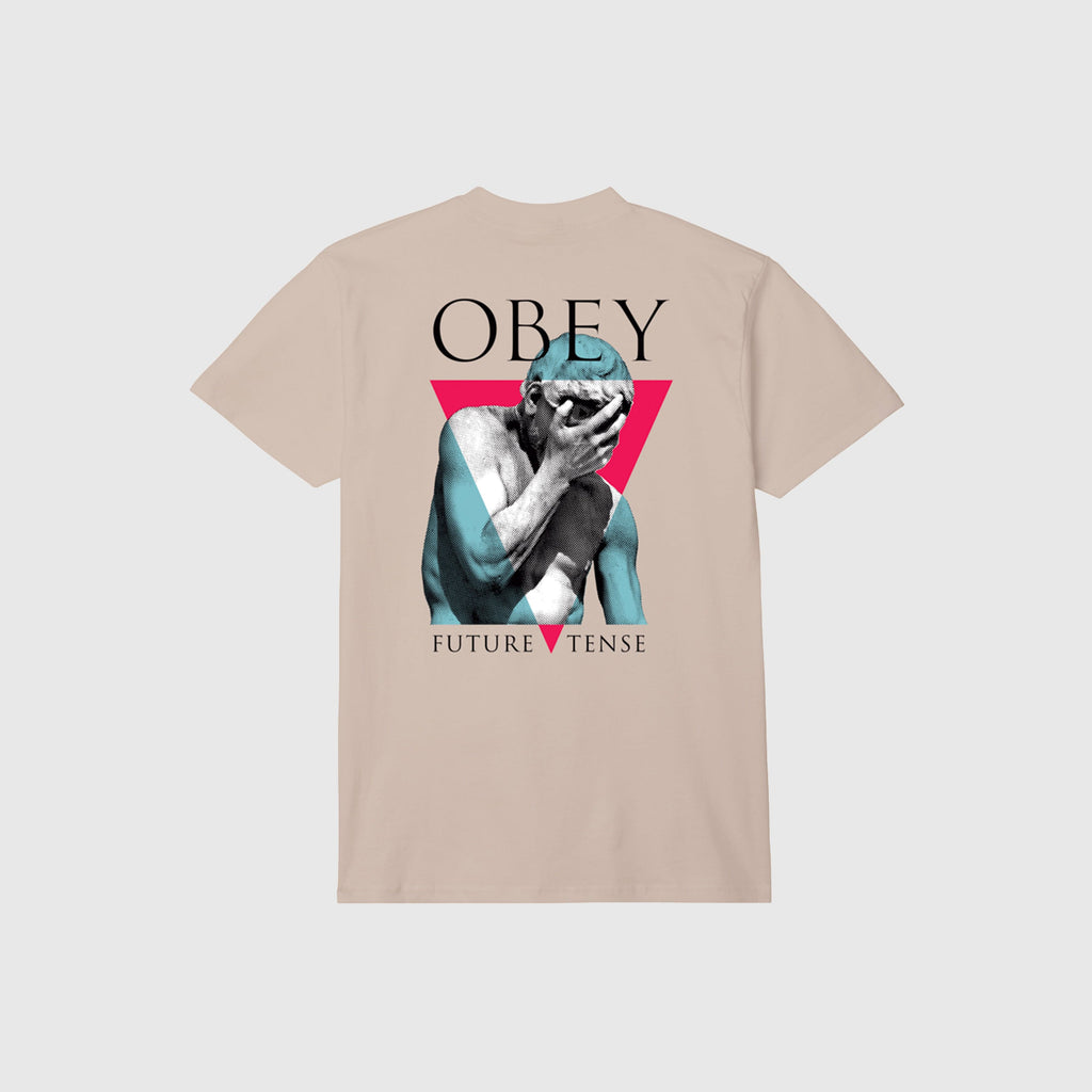 Obey Future Tense Tee - Sand - Back
