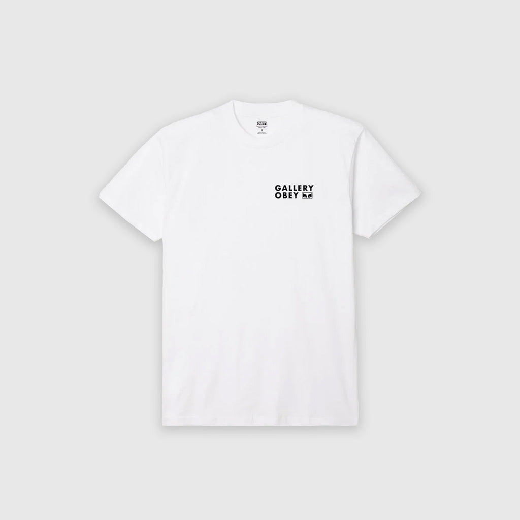 Obey Global Art Department Tee - White - Front