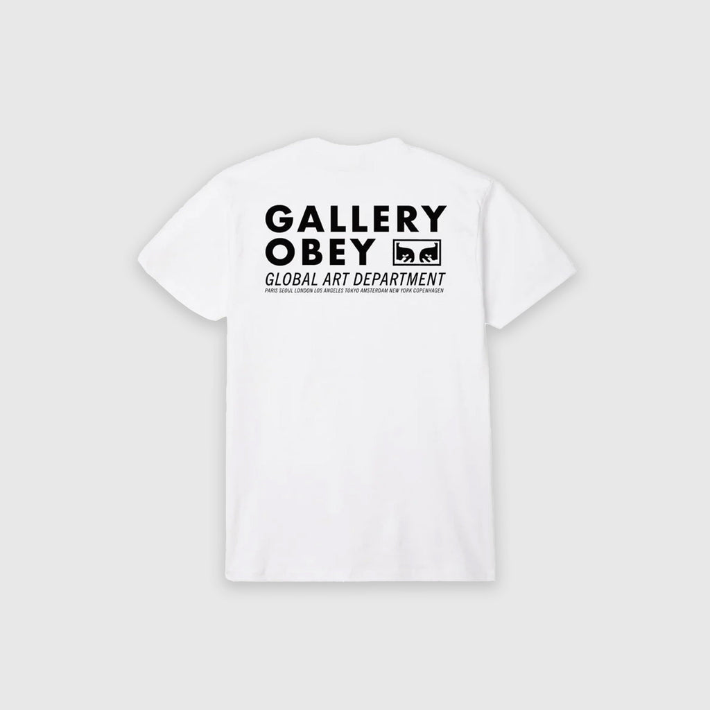 Obey Global Art Department Tee - White - Back