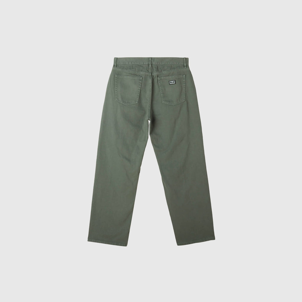 Obey Hardwork Pigment Denim - Pigment Duck Green - Back