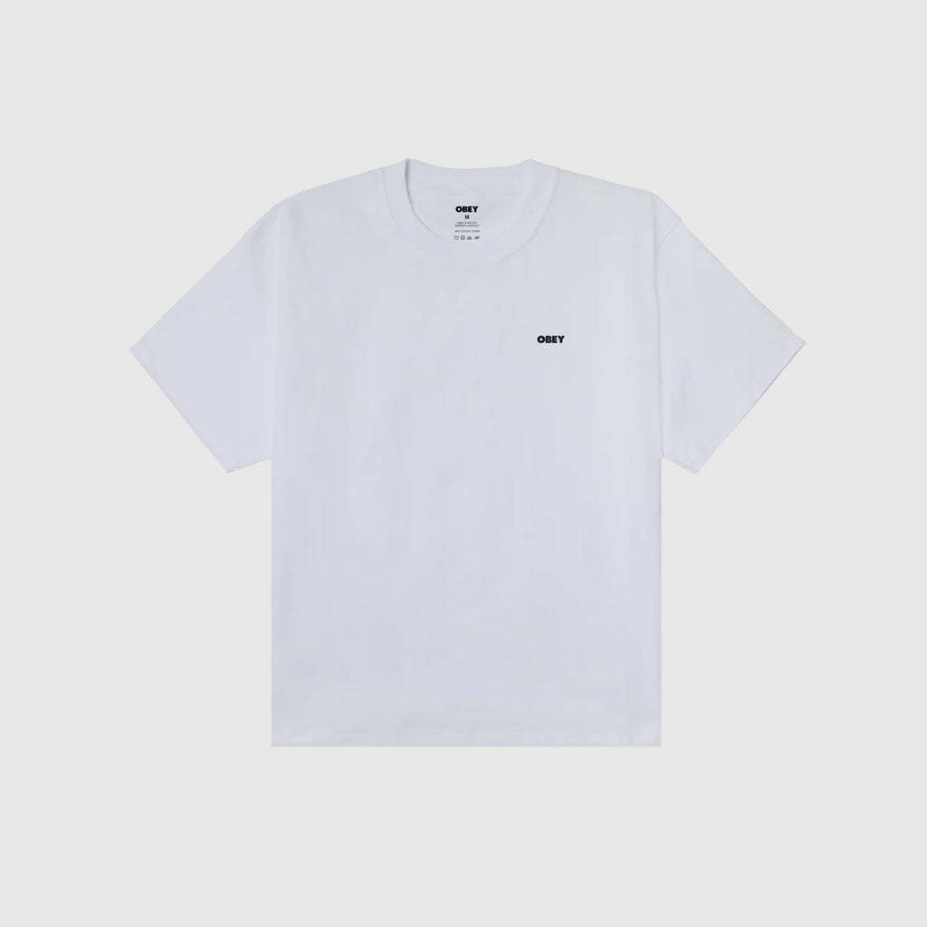 Obey Heat Map Icon Tee - White - Front