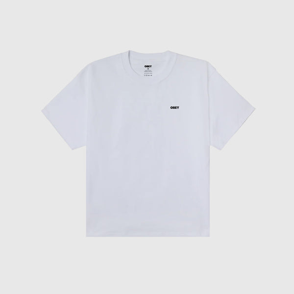 Obey Heat Map Icon Tee - White - Front