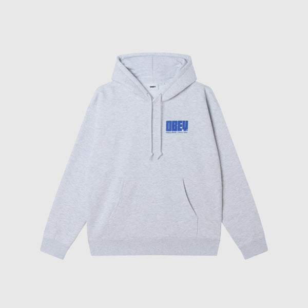 Obey Heavy Ideas Extra Heavyweight Hood - Ash Grey - Front