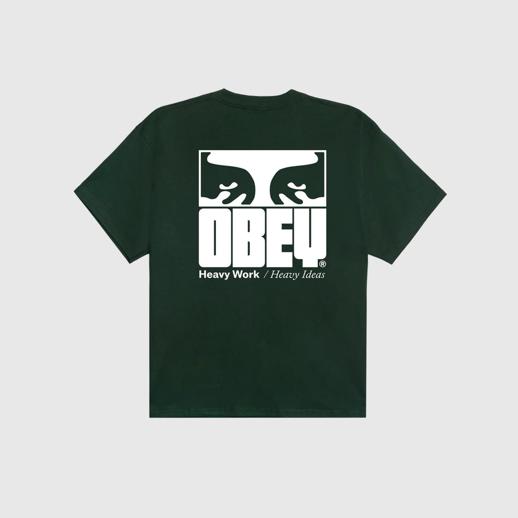 Obey Heavy Ideas Tee - Forest Green - Back