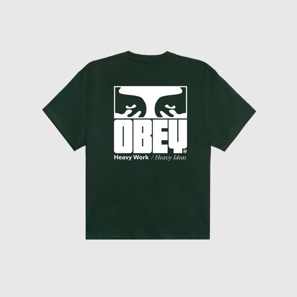 Obey Heavy Ideas Tee - Forest Green - Back