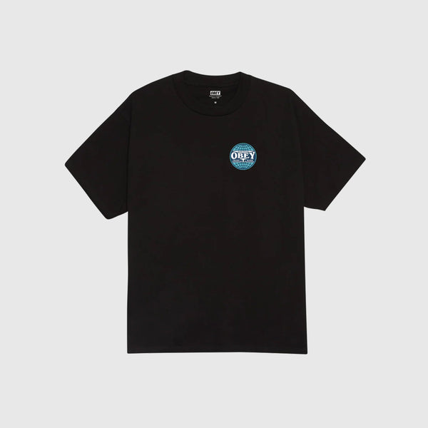 Obey Heavy Lifting Tee - Black - Front