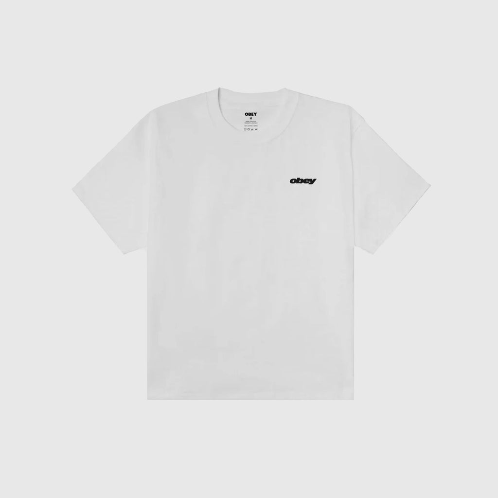 Obey Lips Tee - White - Front