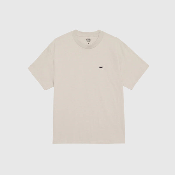 Obey Listen To The Best Tee - Silver Grey - Front