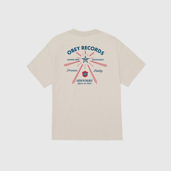 Obey Listen To The Best Tee - Silver Grey - Back