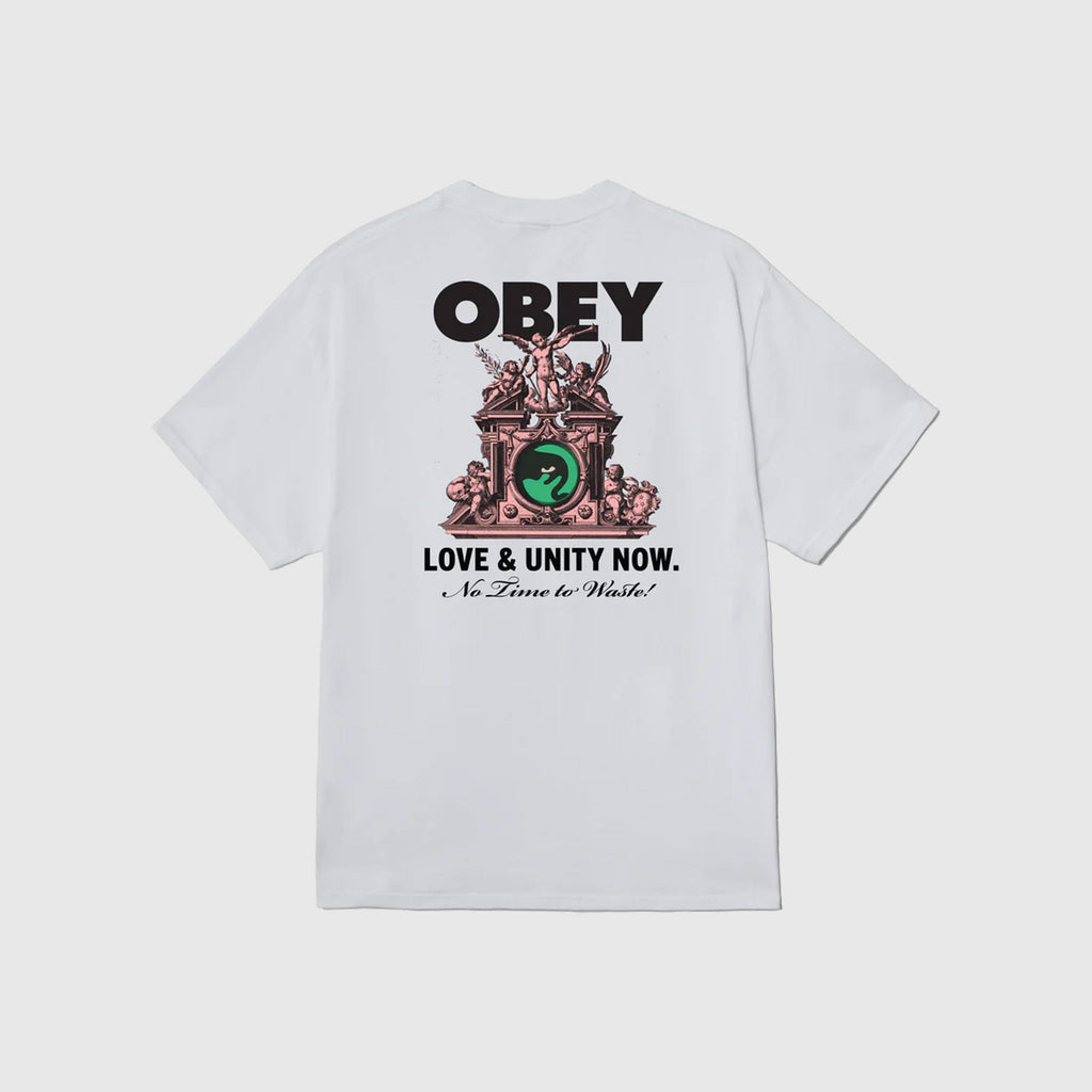 Obey Love & Unity Now Tee - White - Back