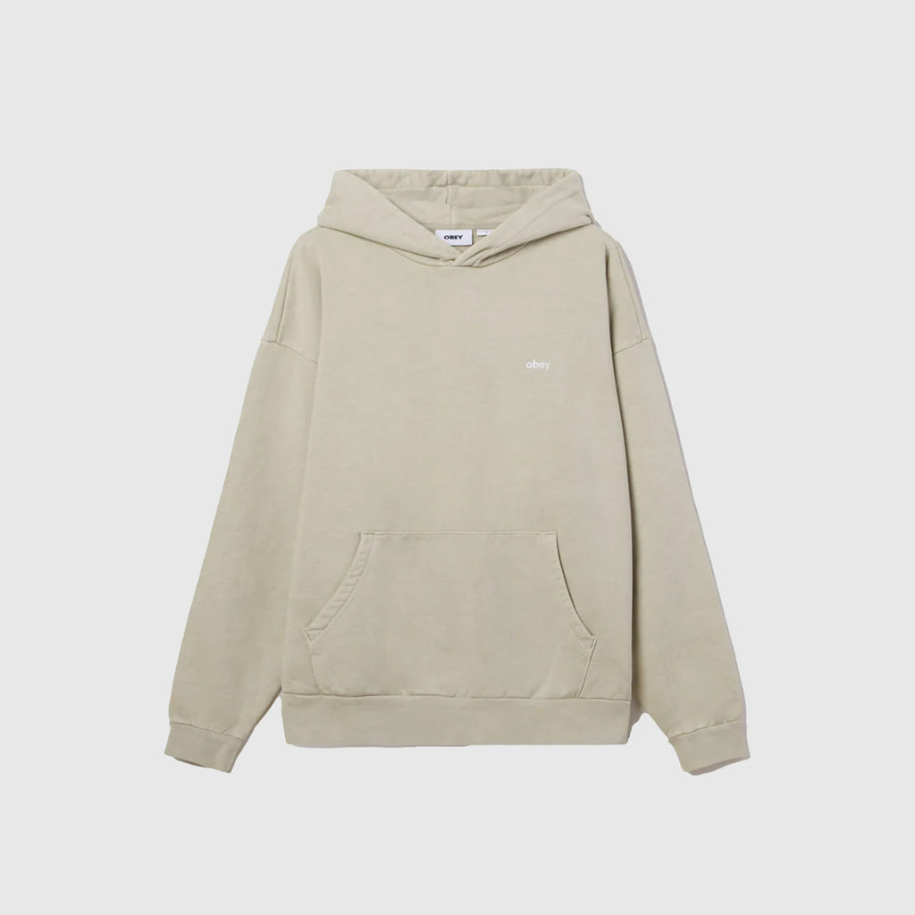 Obey Lowercase Pigment Hood - Pigment Abbey Stone - Front