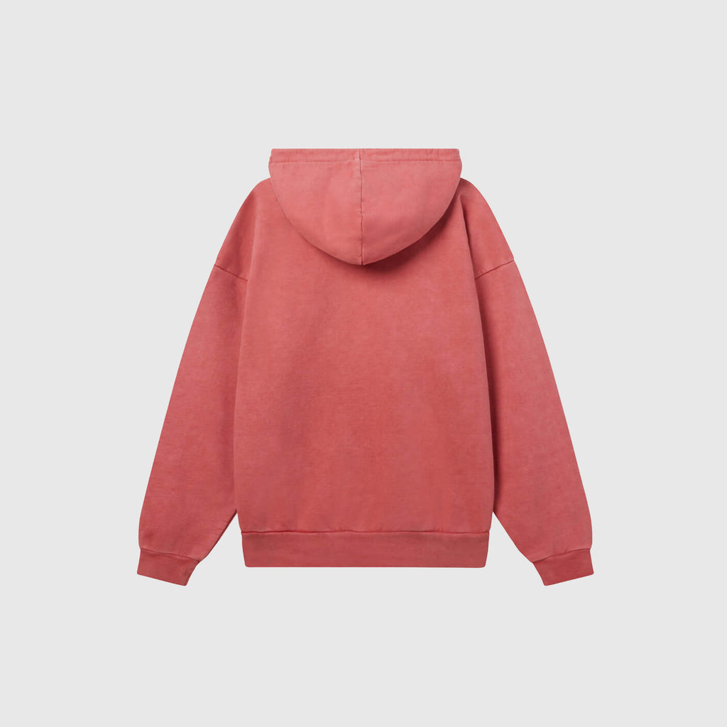 Obey Lowercase Pigment Hood - Pigment Mineral Red - Back