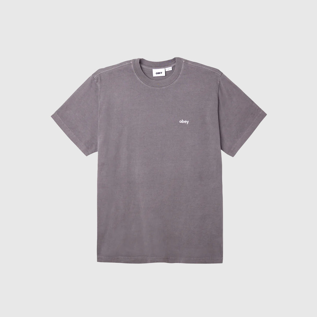 Obey Lowercase Pigment Tee - Pigment Digital Black - Front