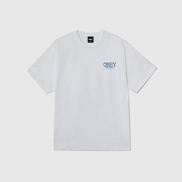 Obey Lucky Cat Tee - White - Front