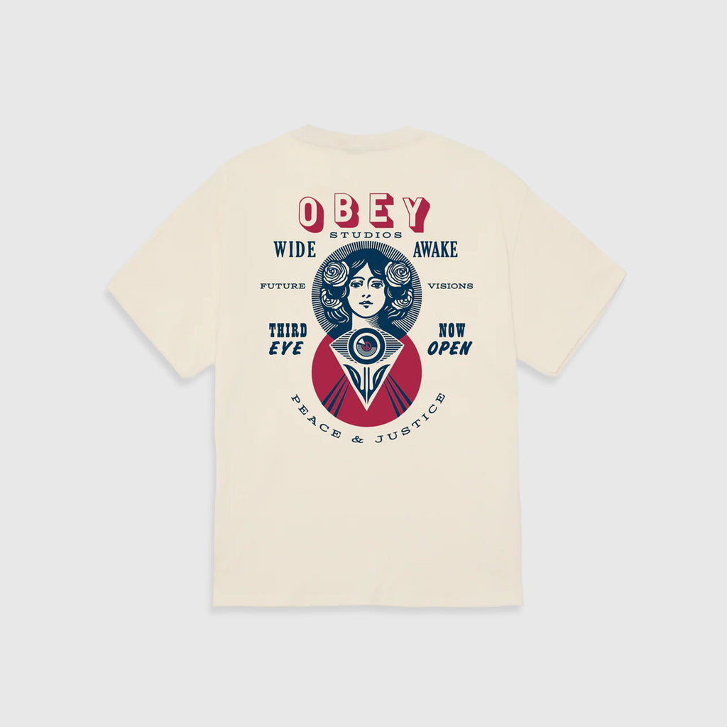 Obey Make Art Third Eye Tee - Cream - Back