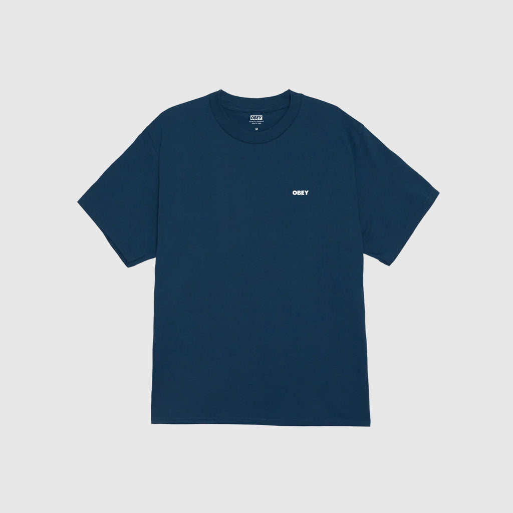Obey Make Art Third Eye Tee - Harbour Blue - Front