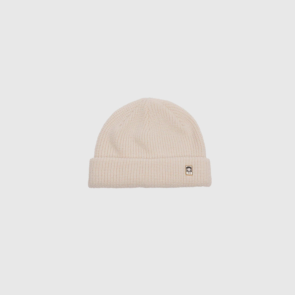 Obey Micro Beanie - Blanc De Blanc - Front