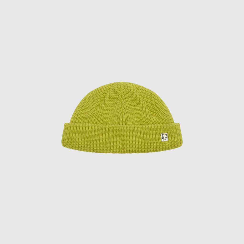 Obey Micro Beanie - Chartreuse - Front