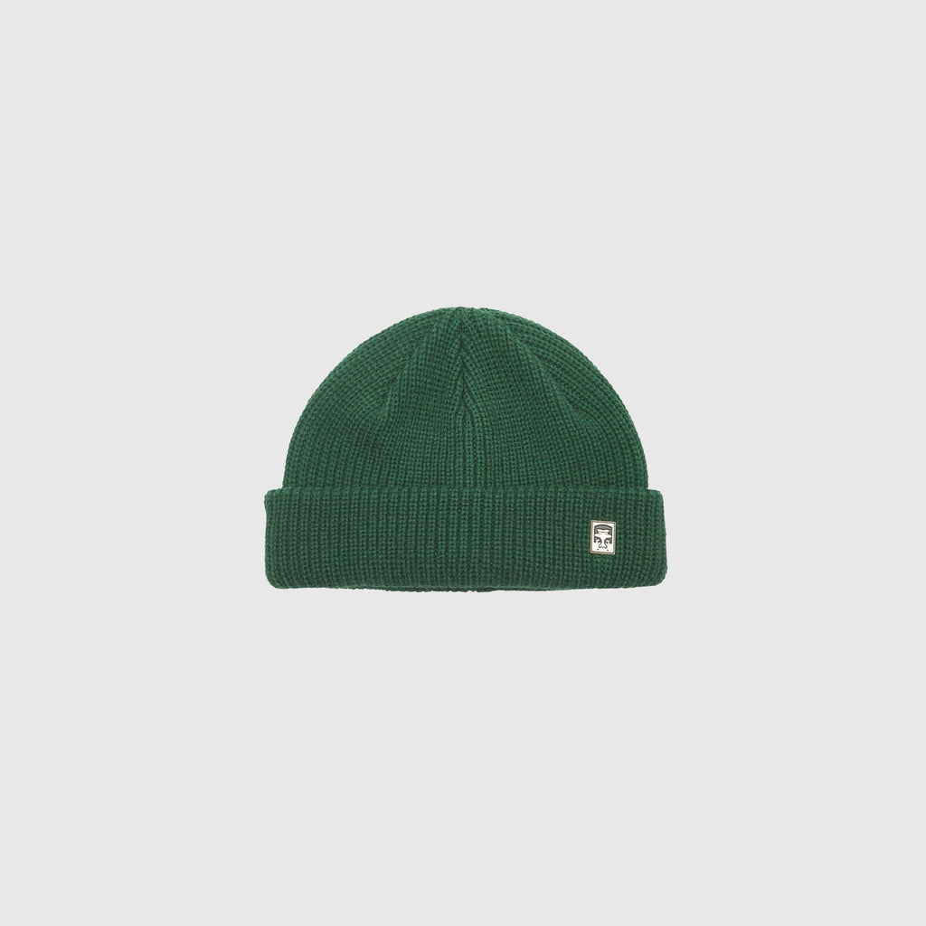 Obey Micro Beanie - Dark Cedar - Front