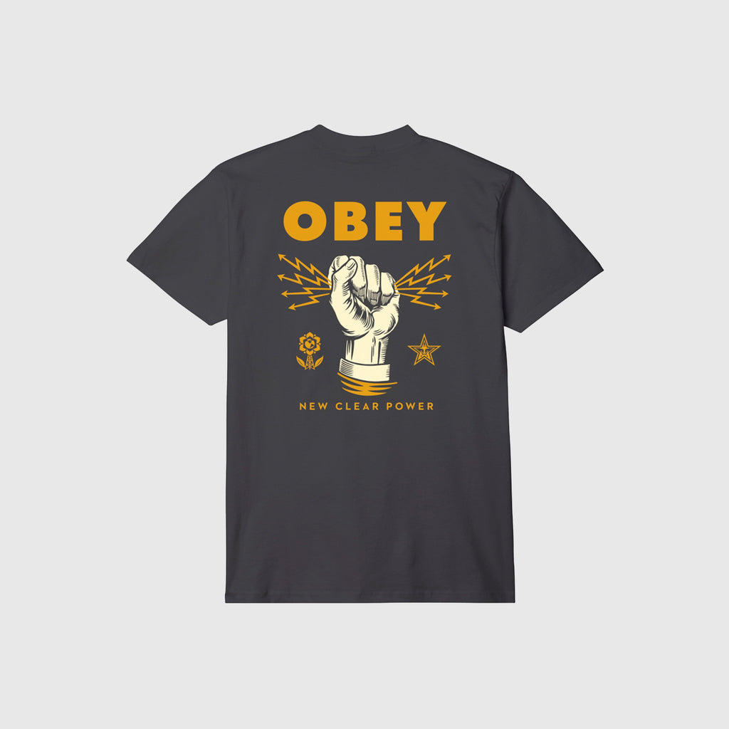 Obey New Clear Power Tee - Black - Back