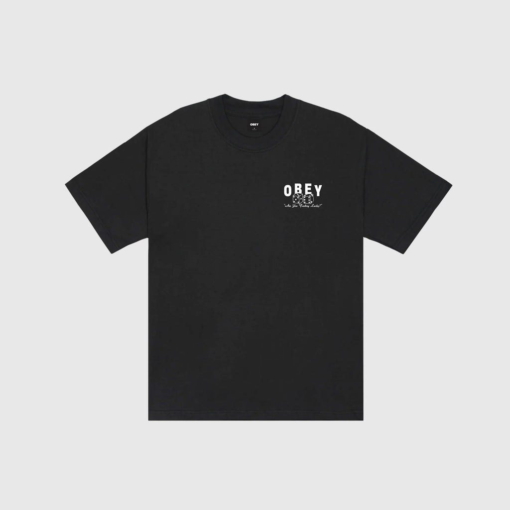 Obey Newstand Heavyweight Tee - Vintage Black - Front
