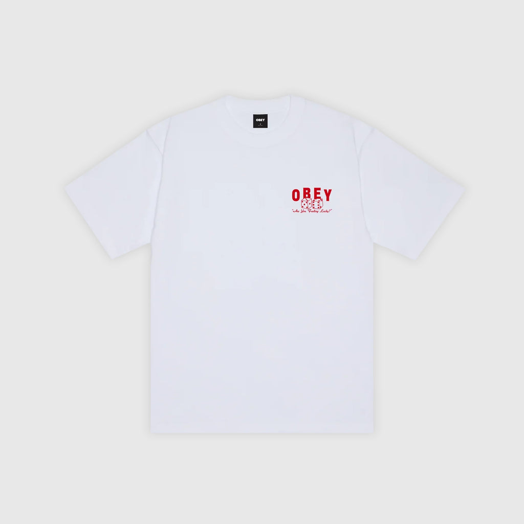 Obey Newstand Heavyweight Tee - White - Front