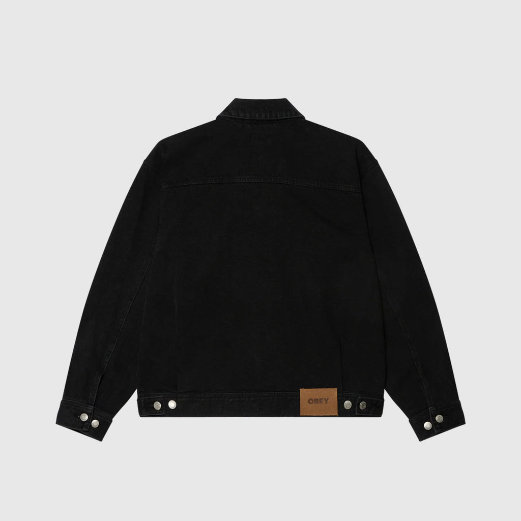 Obey Opena Jacket - Faded Black - Back