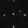 Obey Opena Jacket - Faded Black - Front Close Up