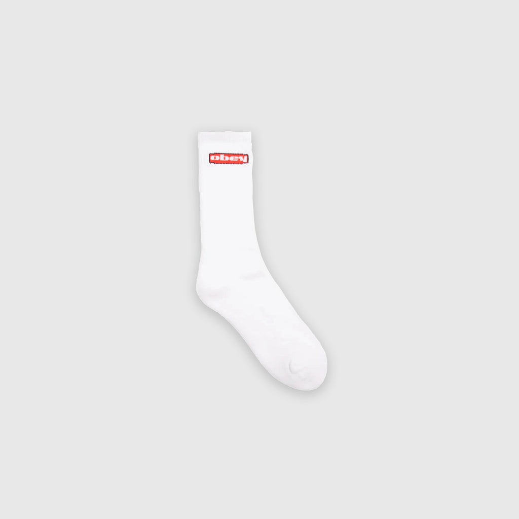 Obey Oval Socks - White