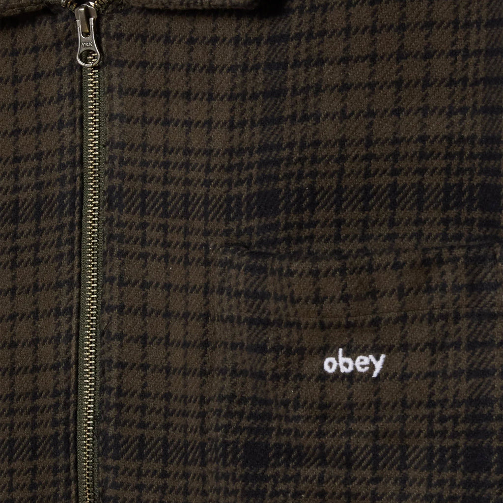 Obey Parker Zip Shirt Jacket - Rosin Multi - Front