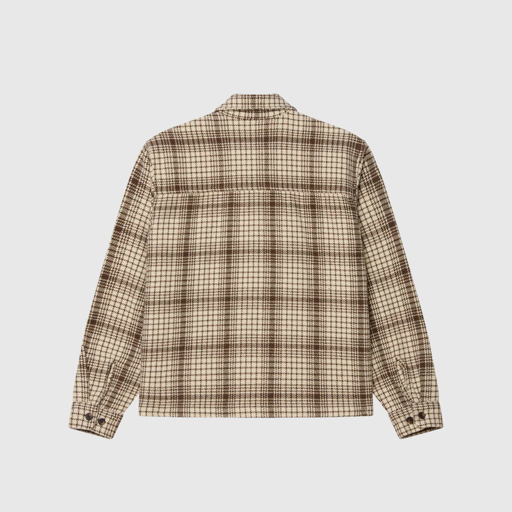 Obey Parker Zip Shirt Jacket - Unbleached Multi - Back