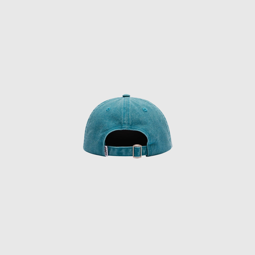 Obey Pigment Lowercase 6 Panel Strap Back - Pigment Teal - Back