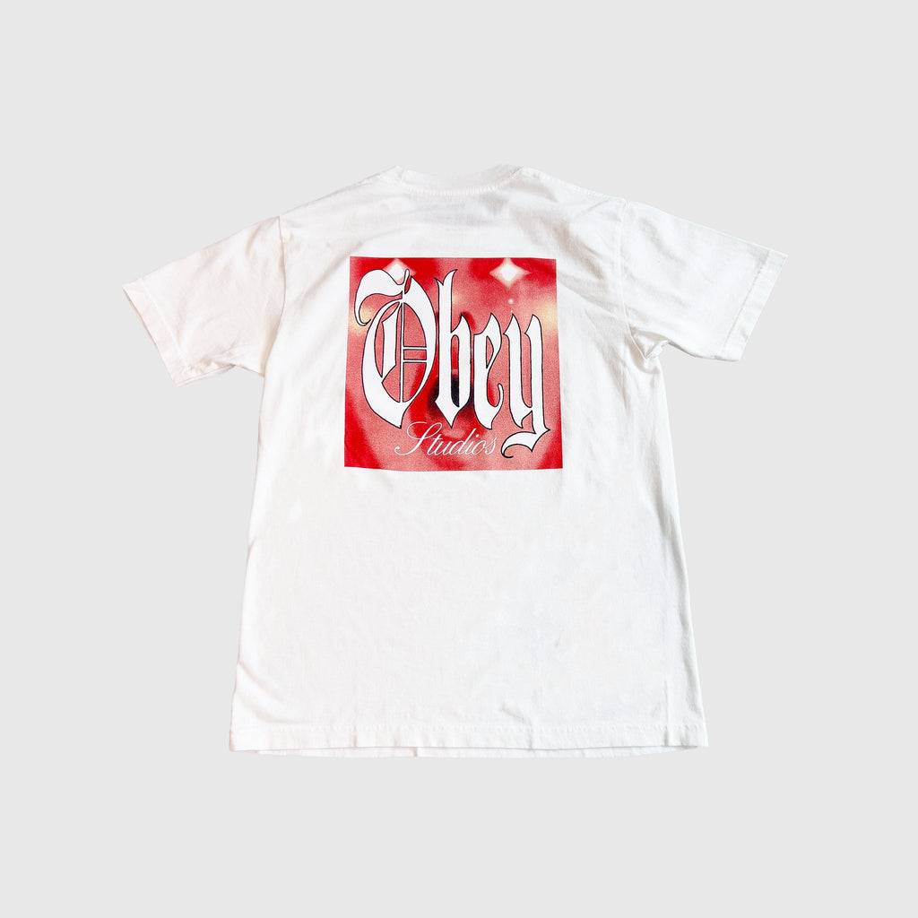 Obey Powerhouse Tee - Pigment Vintage White - Back
