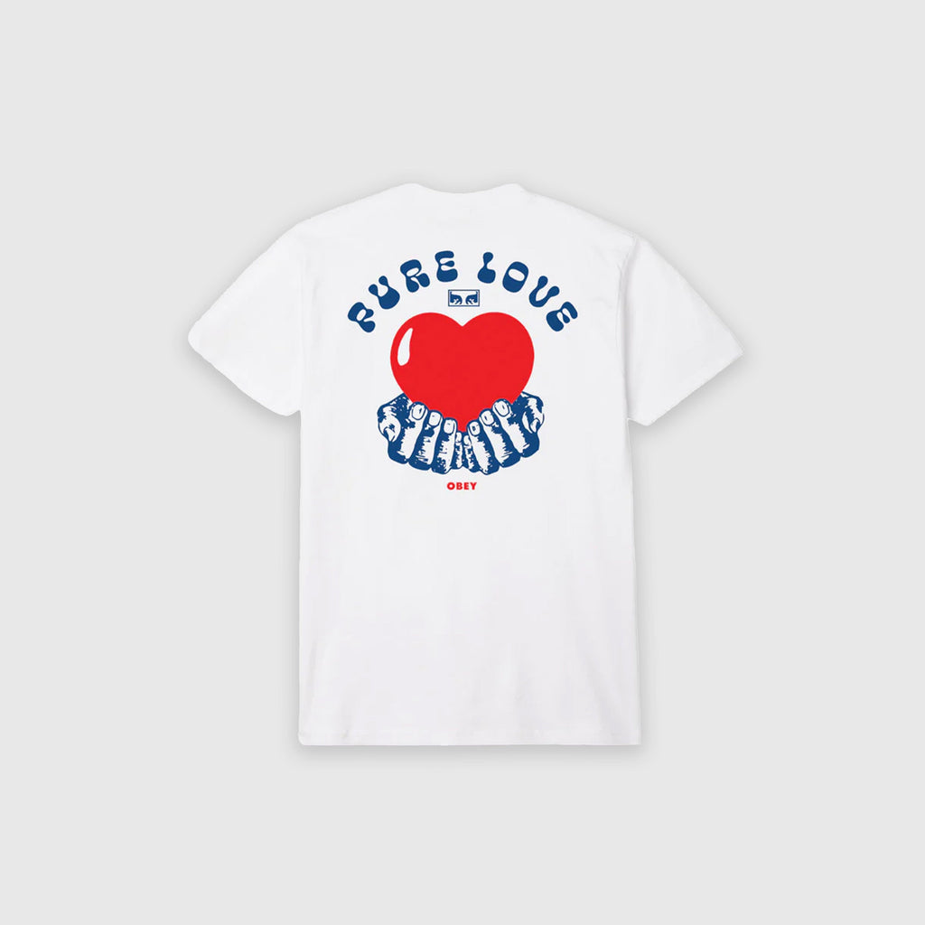 Obey Pure Love Tee - White - Back