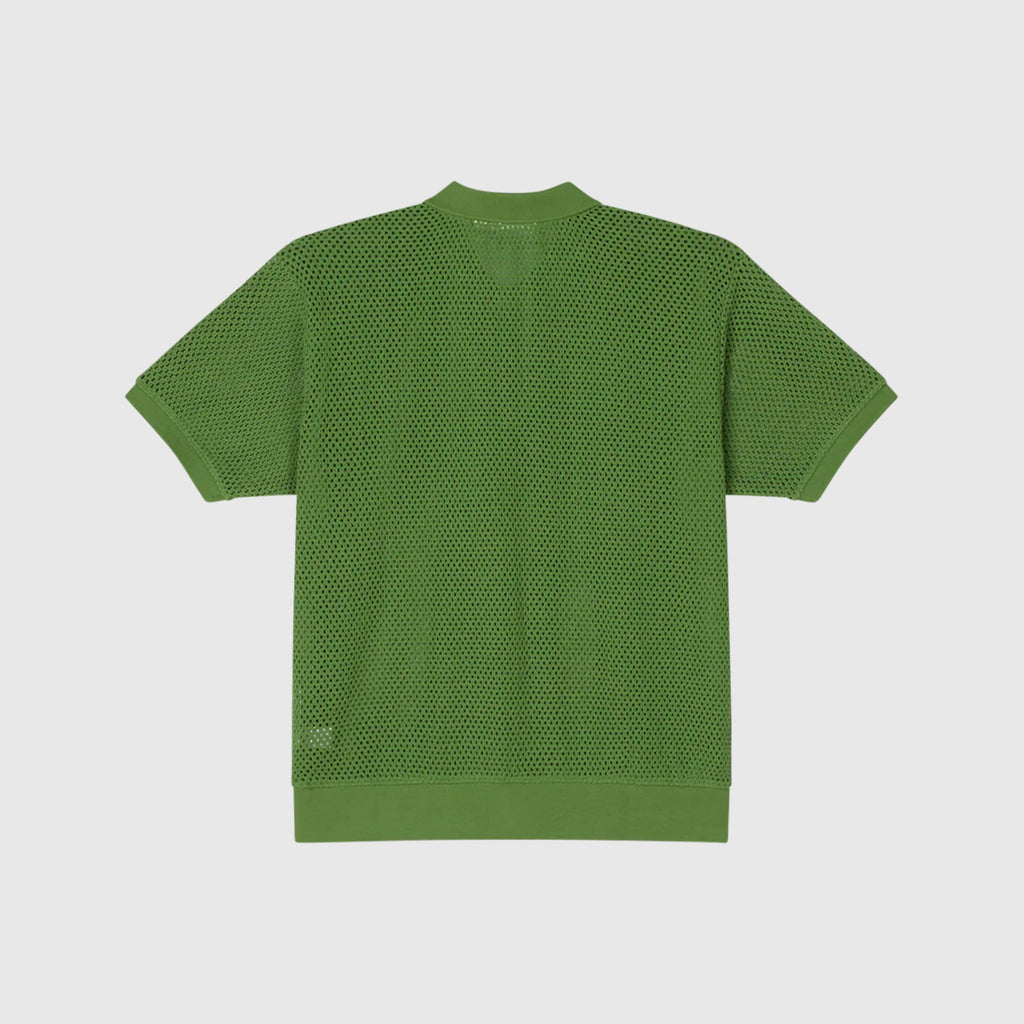 Obey Saratoga Mesh Polo - Piquant Green - Back