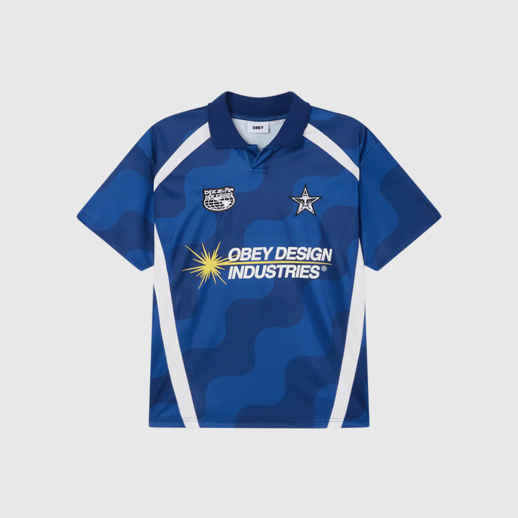 Obey Soccer Jersey - Blue Multi - Front