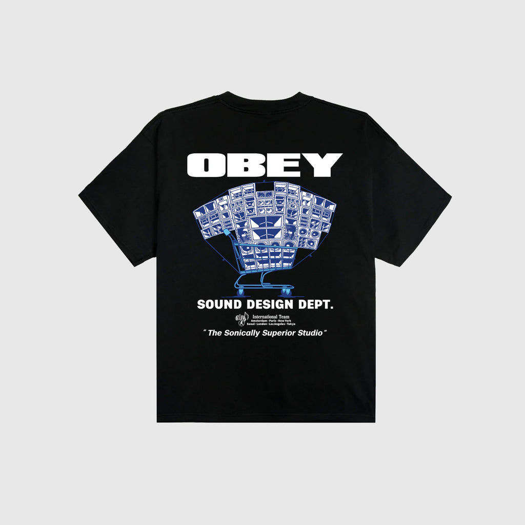 Obey Sound Design Department Tee - Black - Back